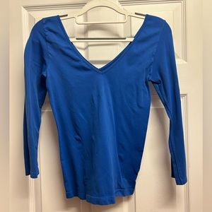Bebe Blue Spandex Top
